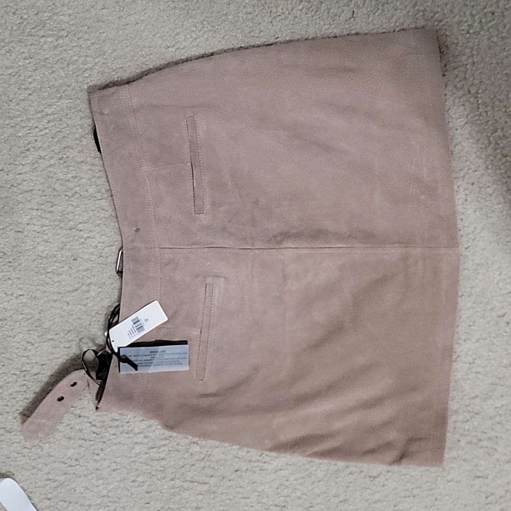 Blank NYC 100% leather suede mini skirt NWT - Picture 12 of 14